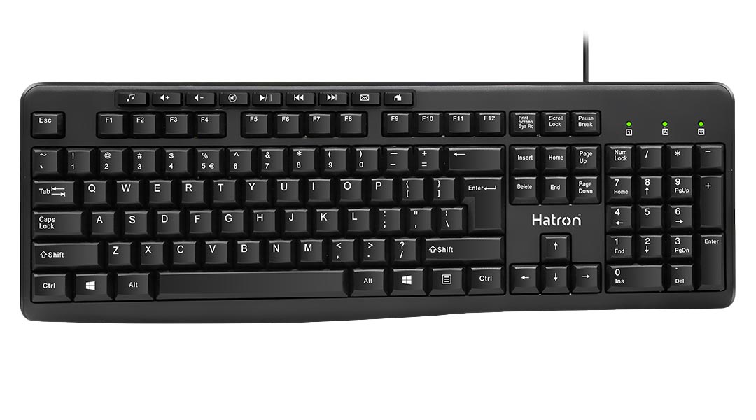 کیبورد کامپیوتر هترون Hatron HK202 نمای جلوی محصول